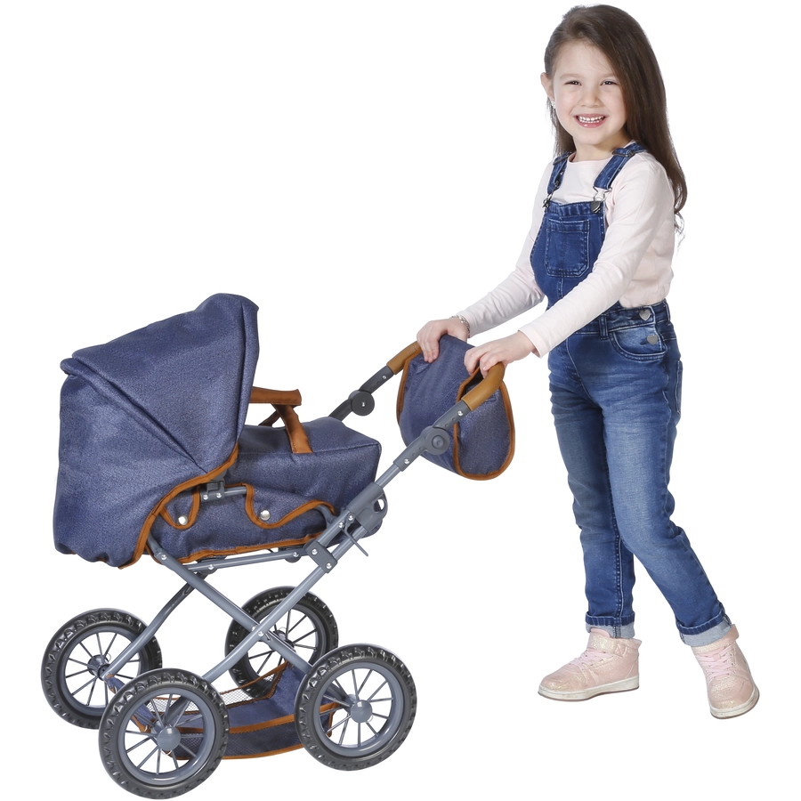 knorr toys® Puppenwagen Ruby - dark blue blau