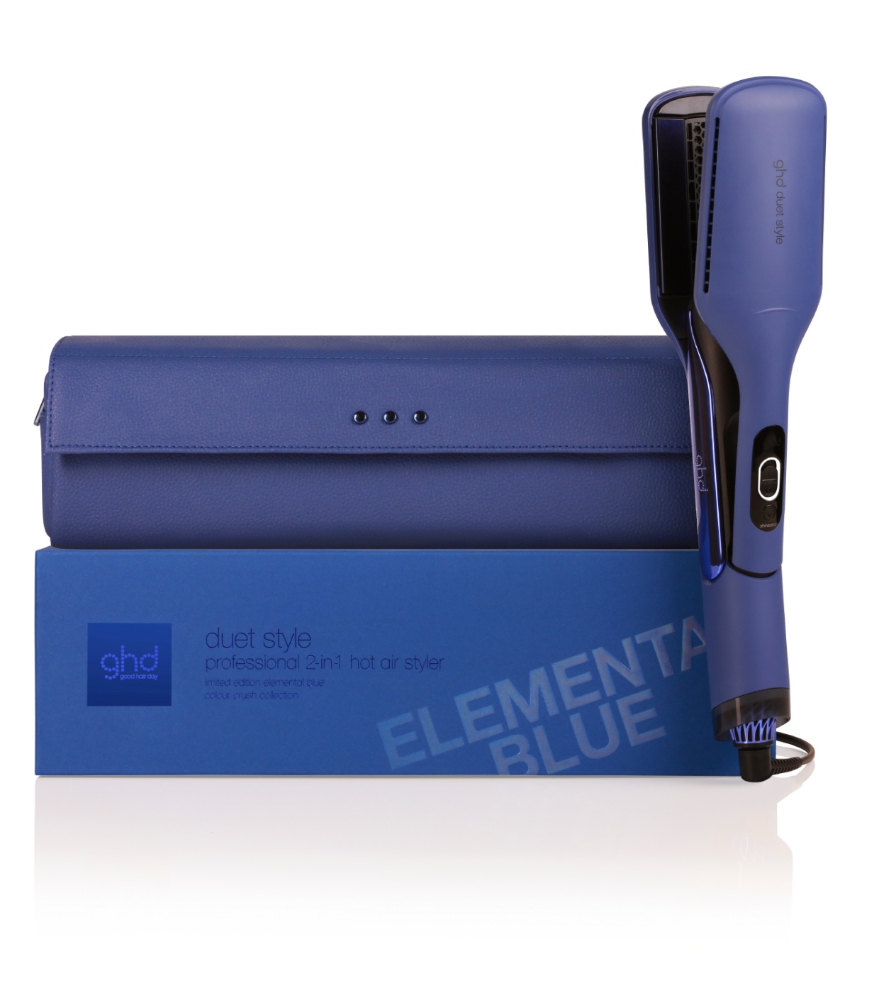 ghd - *Colour Crush* - Alisador de cabelo 2 em 1 Duet Style - Azul índigo