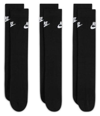Chaussettes (x3) Unisexe Nike Sportswear Everyday Essential Crew Noir