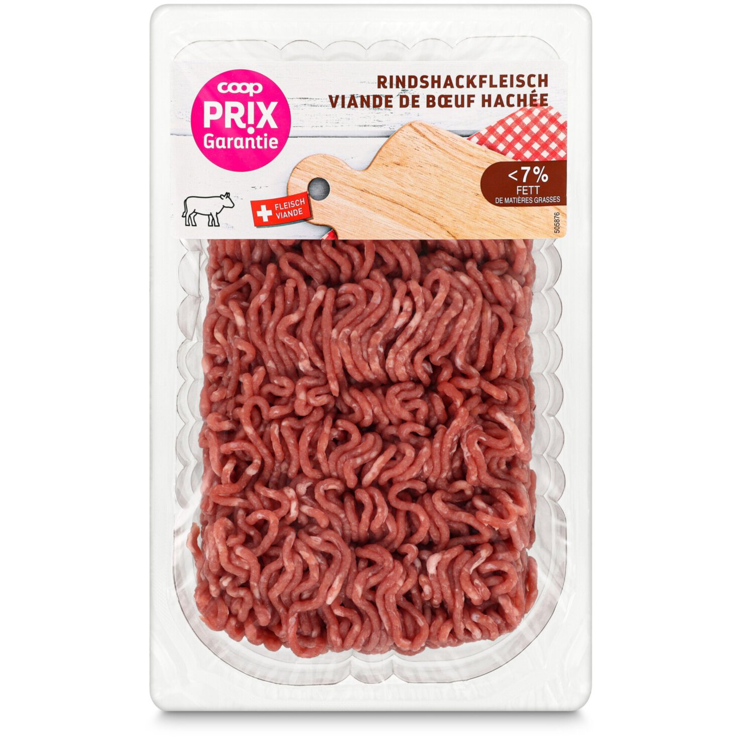 Prix Garantie Rindshackfleisch low Fett ca. 600g