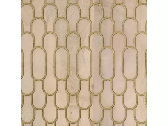 Armoire de salle de bain murale 38x33x48cm bois massif manguier