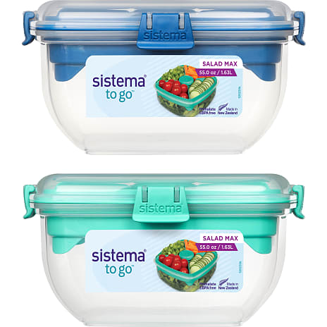 Sistema Salad Max To Go (1,63L) - flere varianter - assorteret
