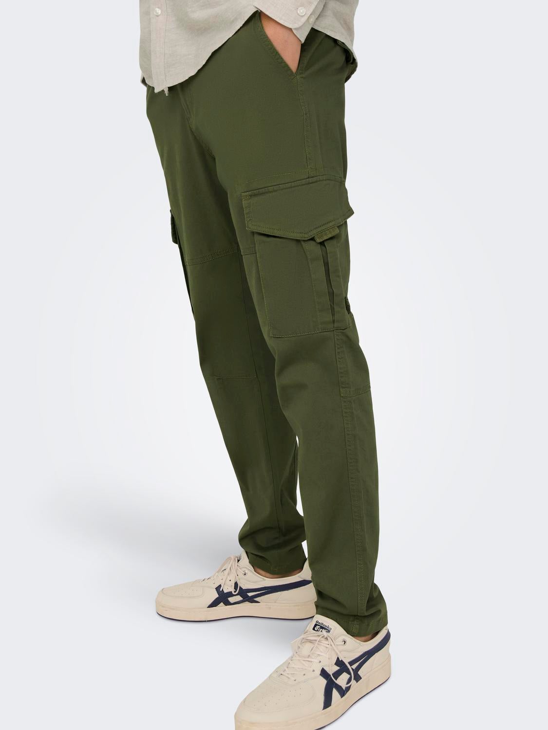 ONSDEAN Verjüngt Cargo-Hose Olive Night