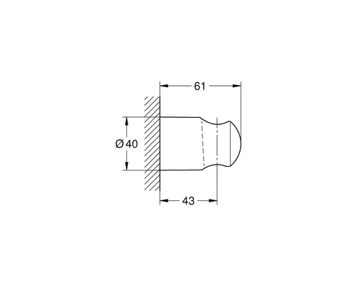 Grohe Quickfix Vitalio douchehouder, chroom, glanzend, 27958000