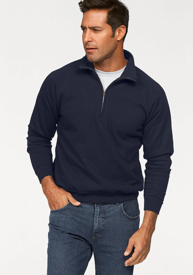 Fruit of the Loom Sweatshirt , mit Reissverschluss