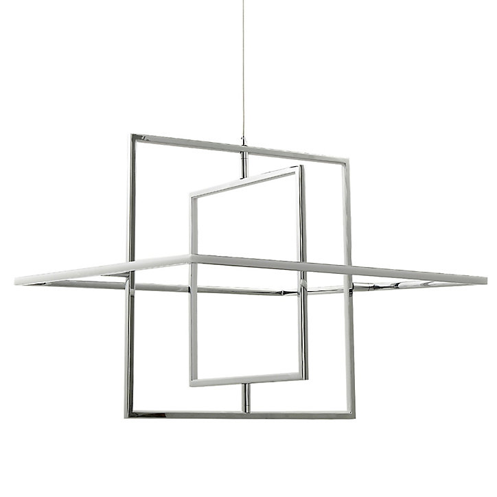 Suspension Kohmani 3 lampes LED intégrée argent
