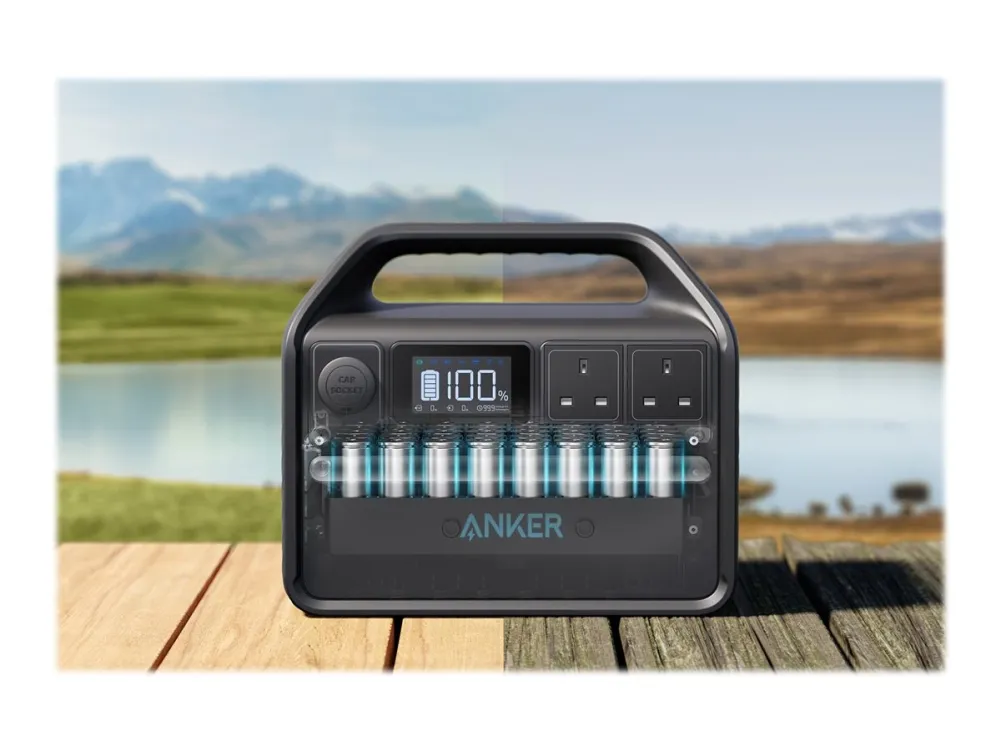 Anker PowerHouse 535 - Transportabel strømstation - litiumjernfosfat - 32000 mAh - 512 Wh - output-stikforbindelser: 7