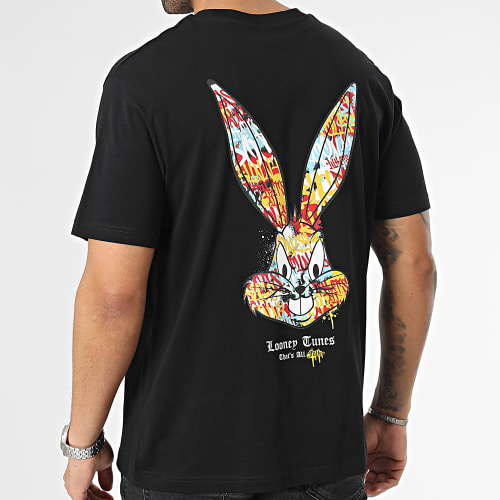 Tee Shirt Oversize Large Bugs Bunny Graff Noir