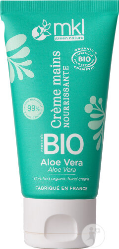 MKL Green Nature Crème Mains Bio Nourrissante Et Réparatrice Aloe Vera 50ml