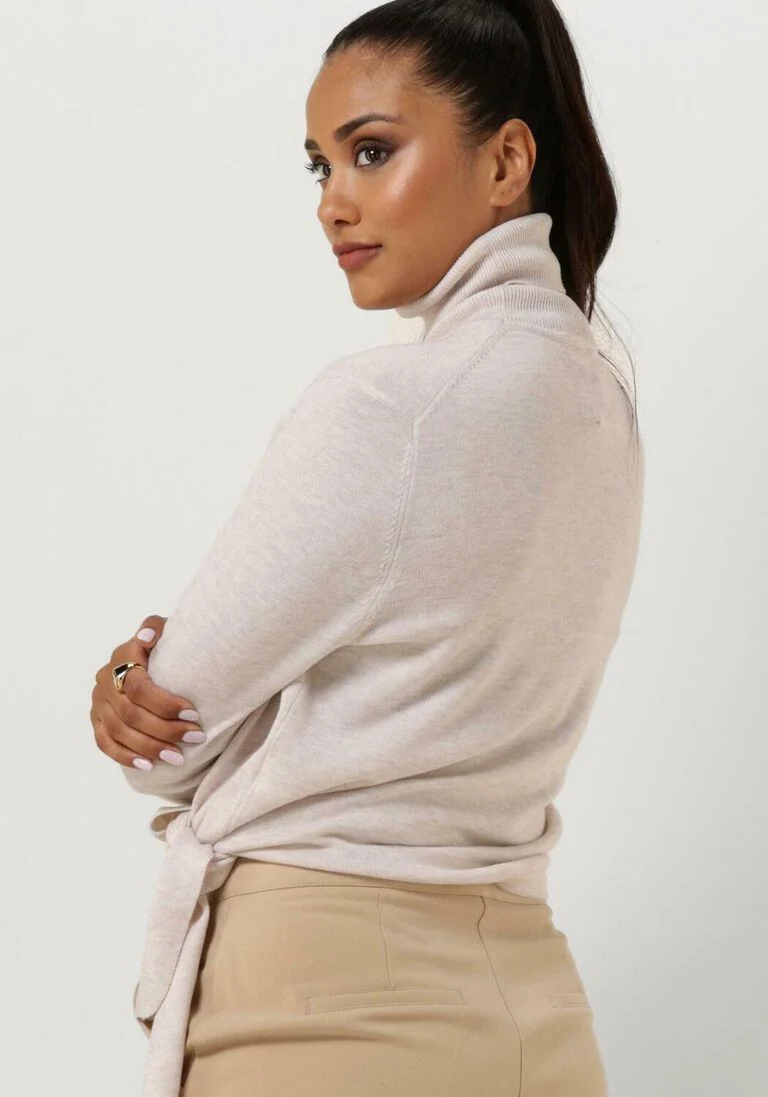 ANOTHER LABEL beige another label coltrui miley knitted pull l/s