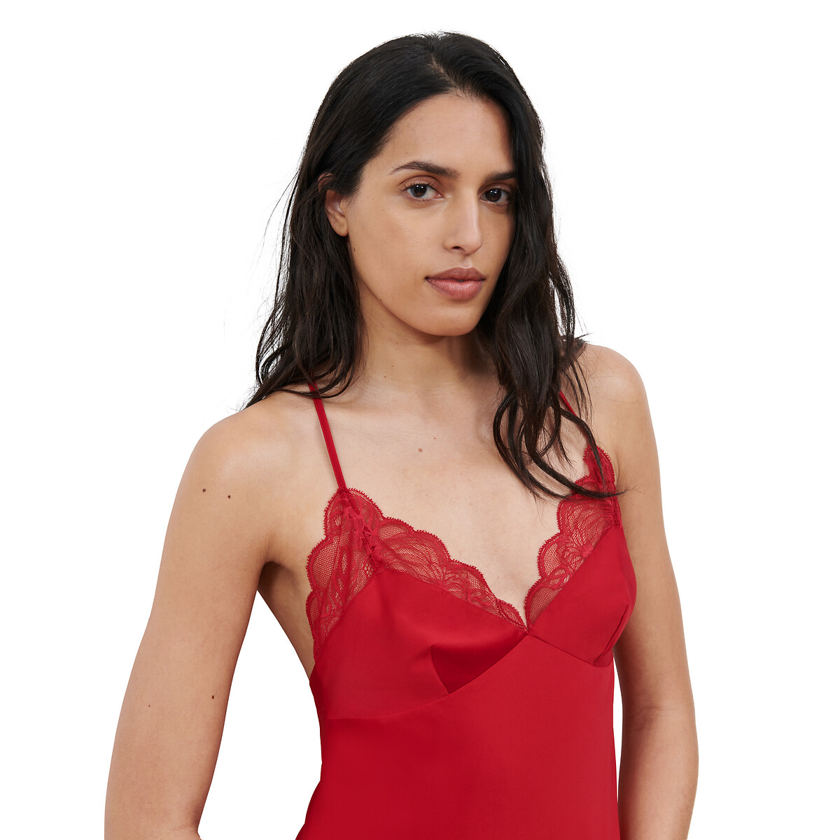 CHANTELLE<br>Camisola de cetim, Flores da Meia-Noite