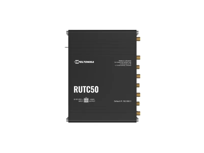 Teltonika RUTC50 - Trådløs router - Wifi 6 - 5G - DIN monterbar på skinne