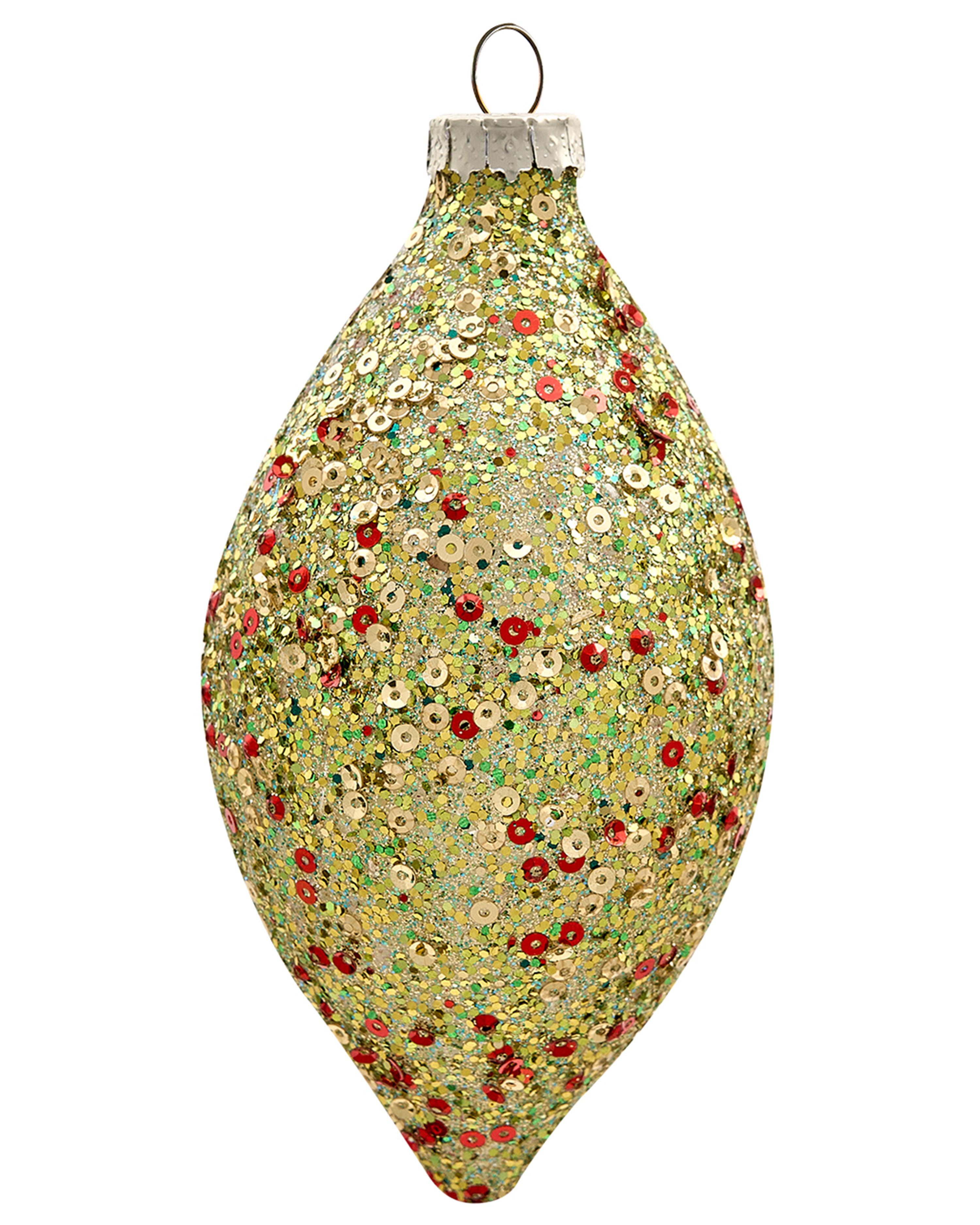 Set van 70 kerstballen TWINKLE Glas Rood/groen