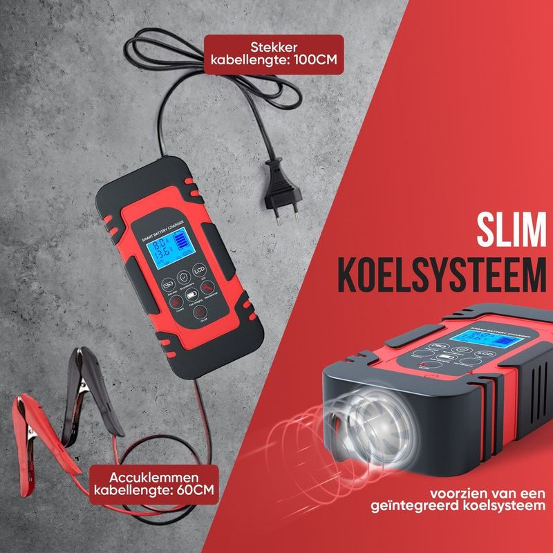Strex - SP186 - Acculader - 12/24V - 4/6/8A - Reparatiemodus