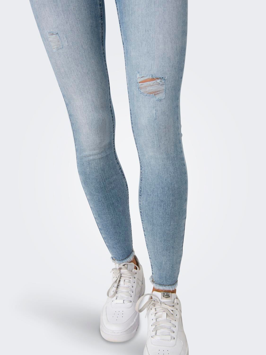 ONLBLUSH Mittlere Taille Skinny Fit Jeans Light Medium Blue Denim