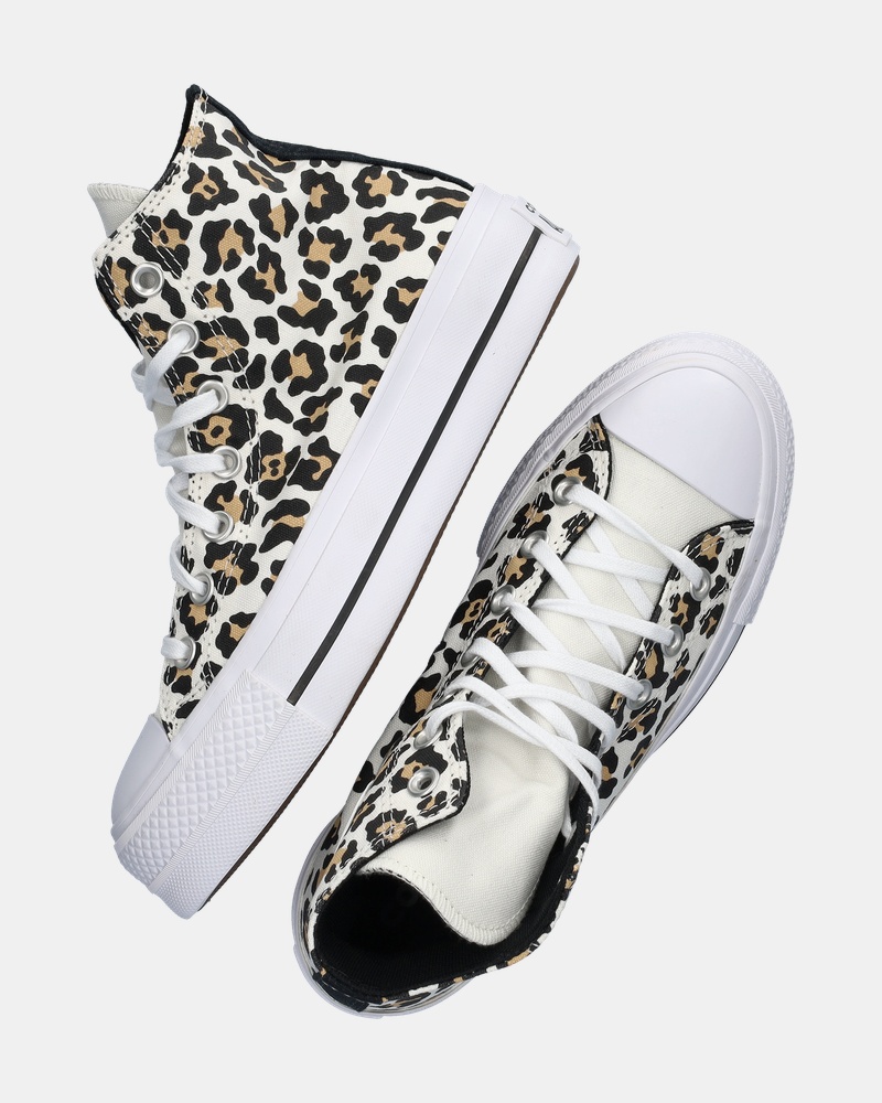 Converse Chuck Taylor All Star Lift Leopard Hoge sneakers  - wit