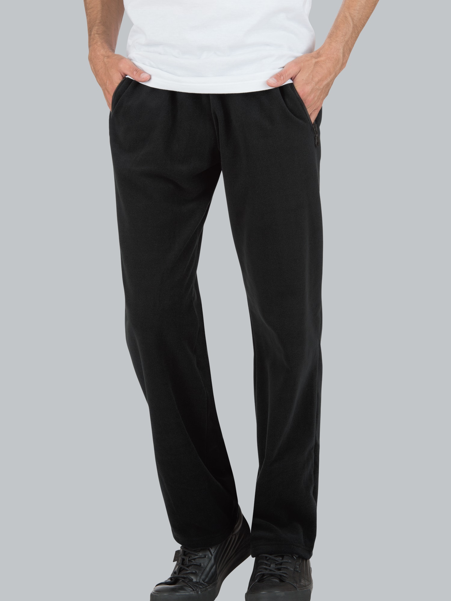 Fleece Freizeithose Schwarz