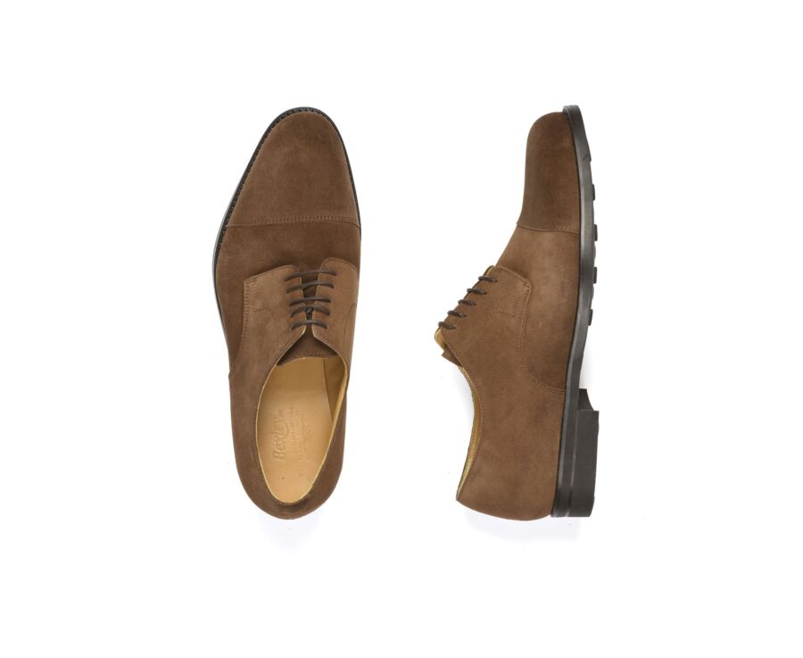 Derbies homme Velours Havane semelle gomme - MAYFAIR CLASSIC GOMME CITY