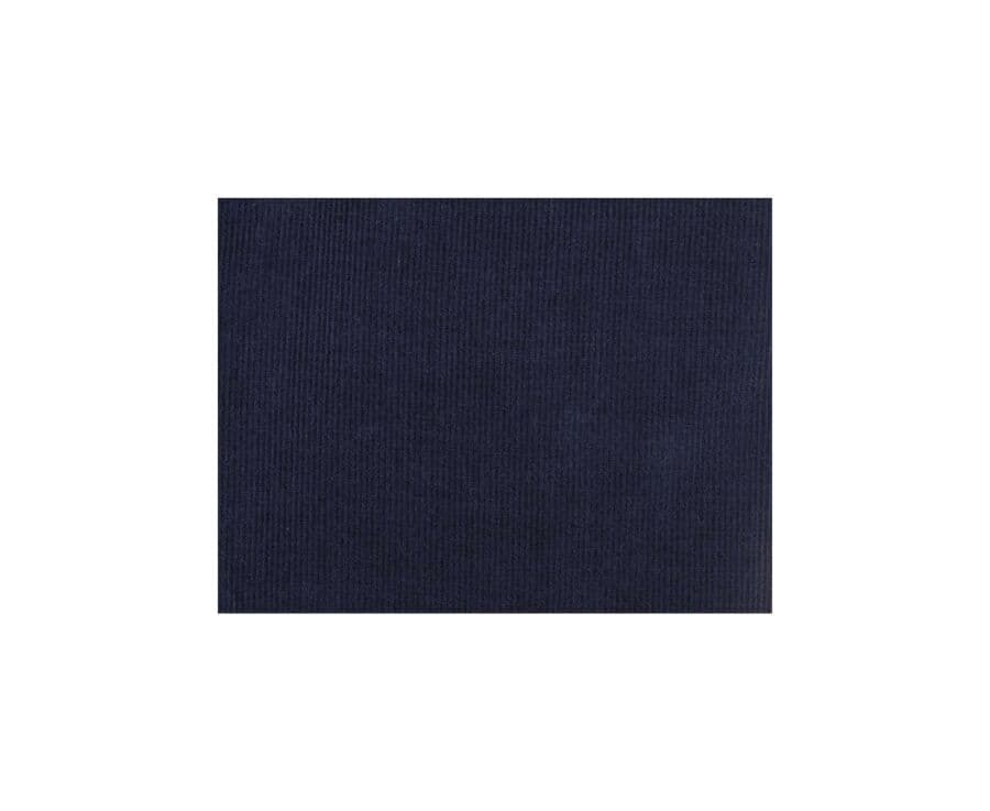 Chemise velours Navy - Col américain - WARDLEY