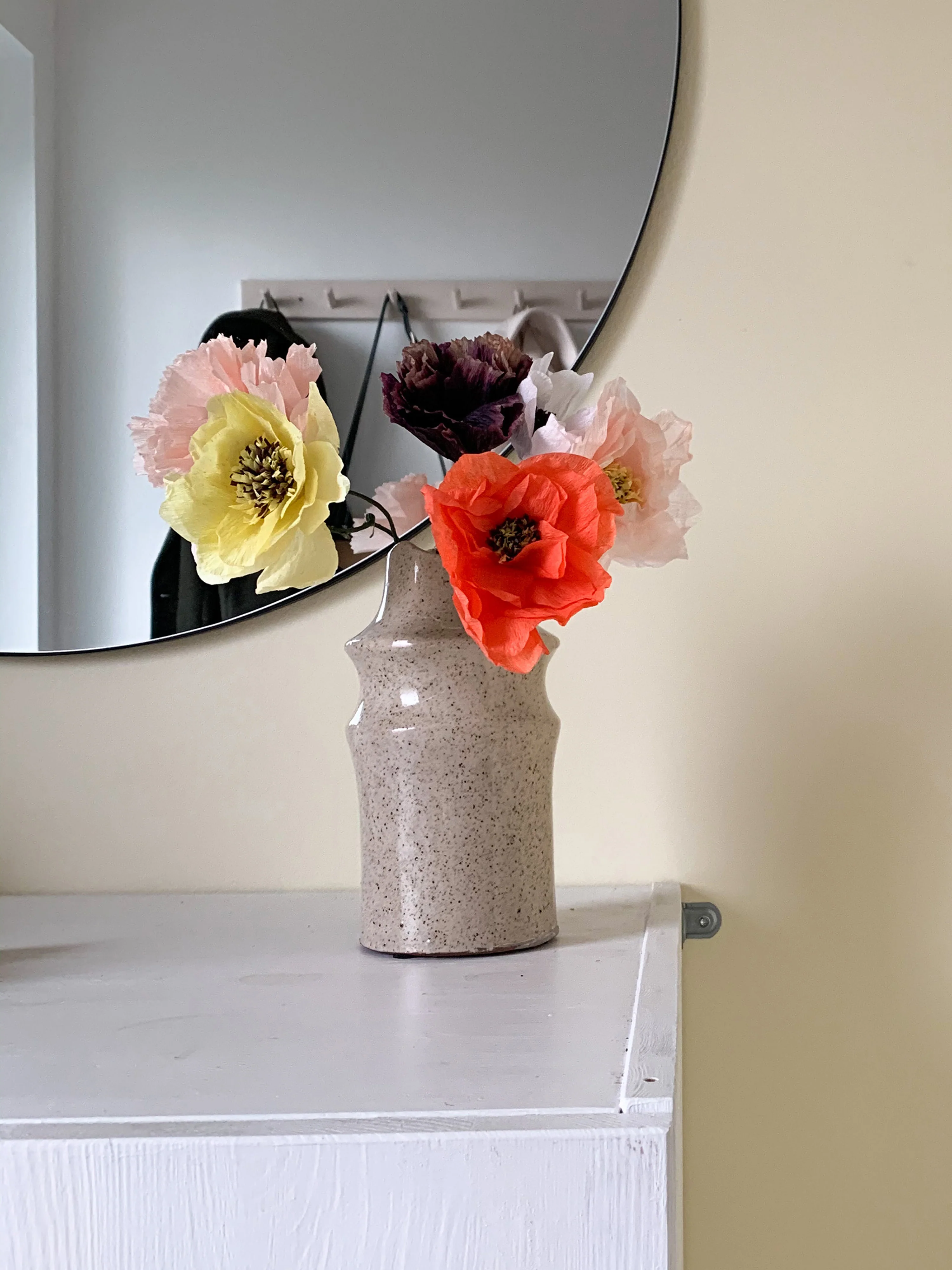 Handgemaakte kunstbloem Poppy