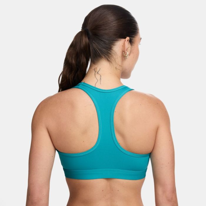 Nike Dame BH Swoosh Medium Support Bra Blå