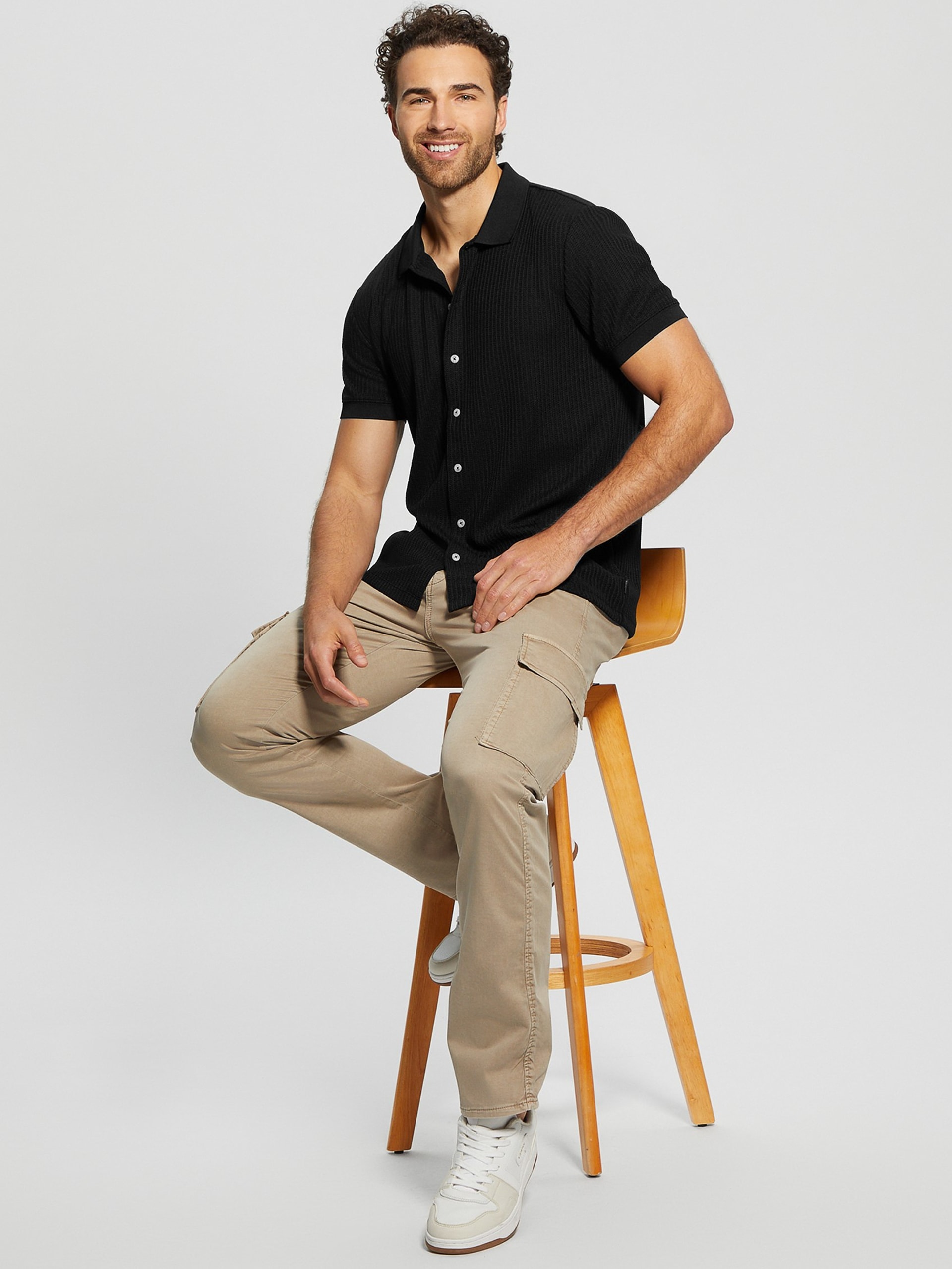 Camisa de malha Pointelle