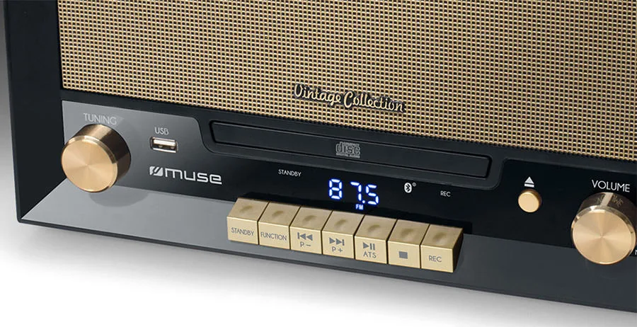 Muse MT-110 B Noir Chaînes vinyle
