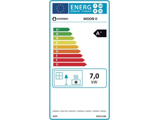 ECOFOREST - Poêle à bois Poêle à granulés 7.5kw noir - 20912