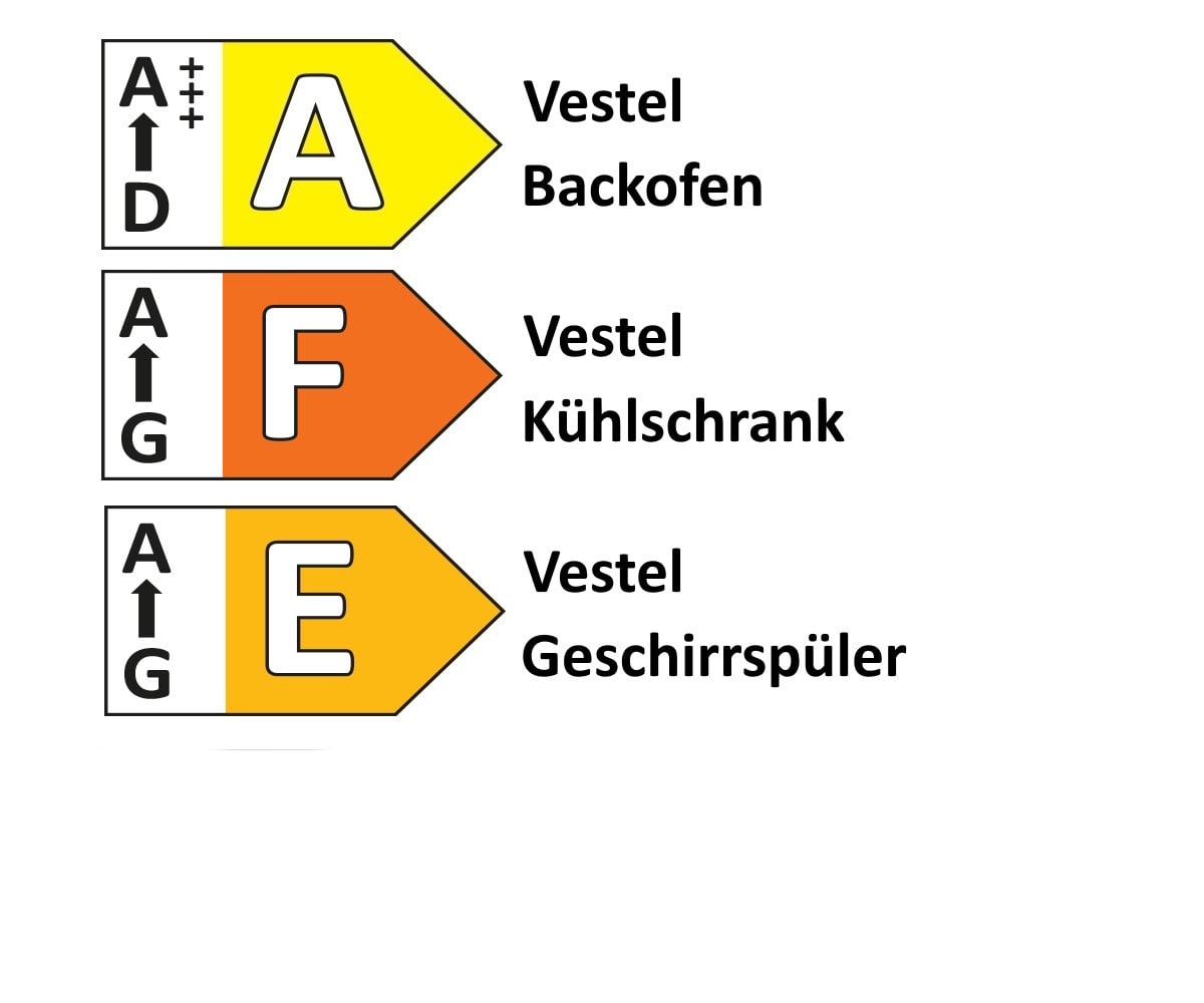 Einbauküche IP 4050/IP 1200, grau, inkl. Elektrogeräte