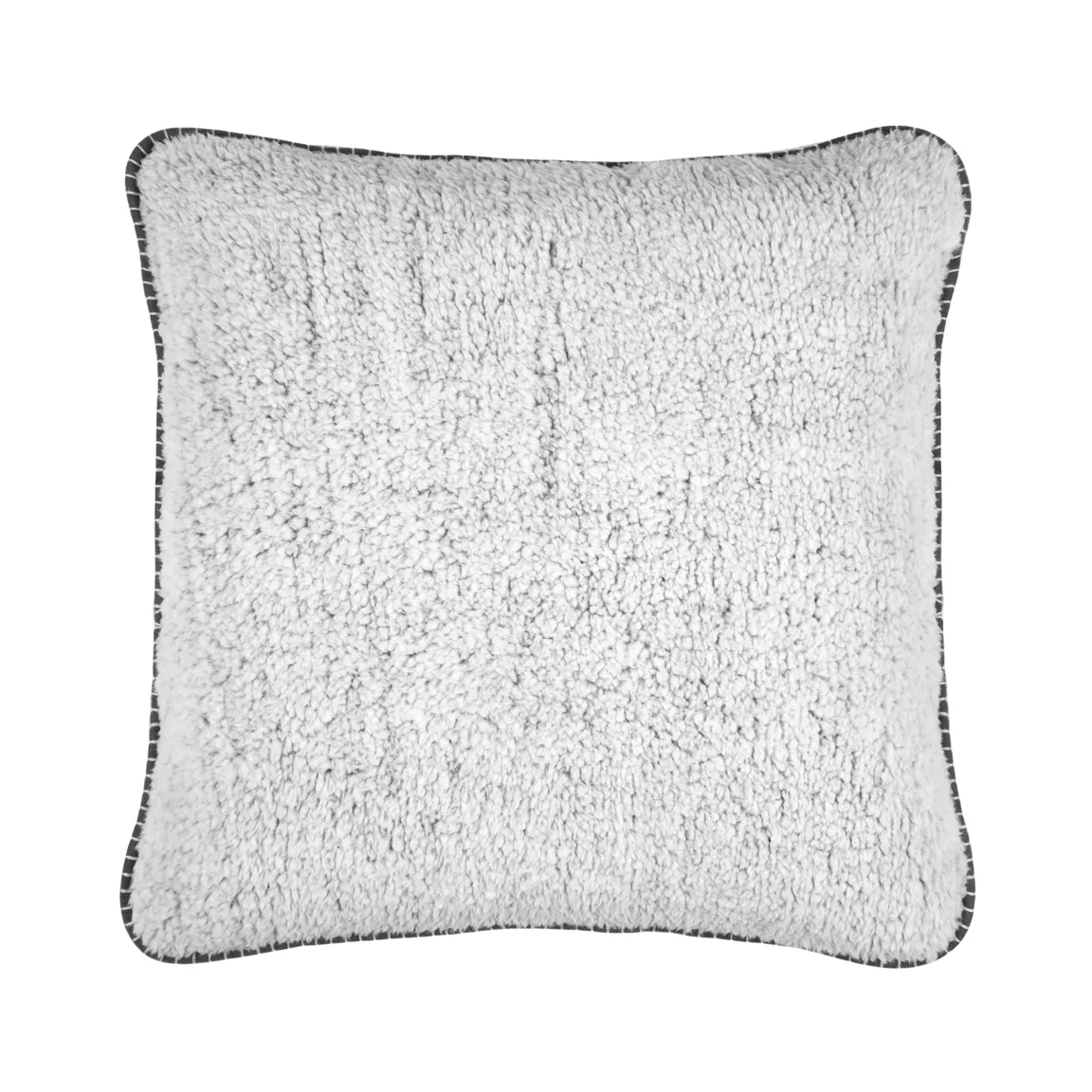 Coussin carré fausse fourrure (50 x 50 cm) Winston Gris