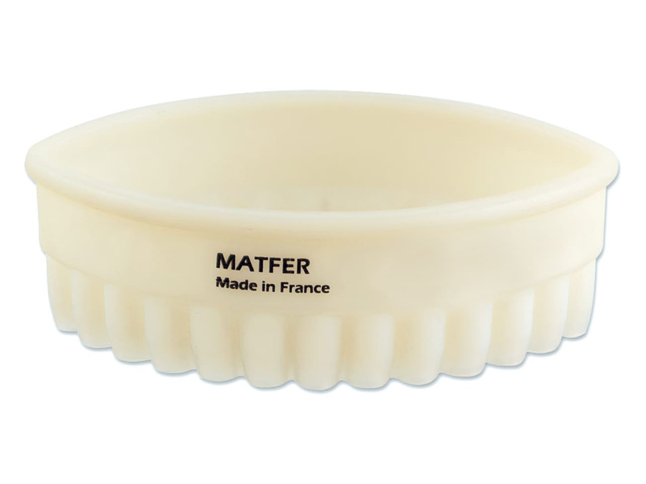 Emporte-pièce ovale cannelé - Exoglass® - 4 x 2,3 cm - Matfer