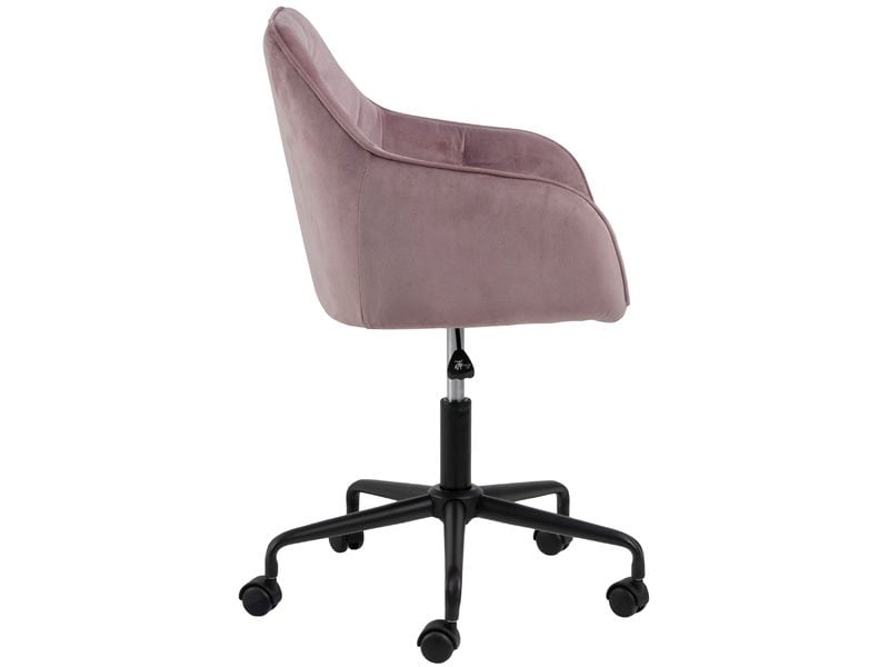AC Design Bürostuhl Brooke, mit Bremsrollen, Dusty Rose Schreibtischstuhl