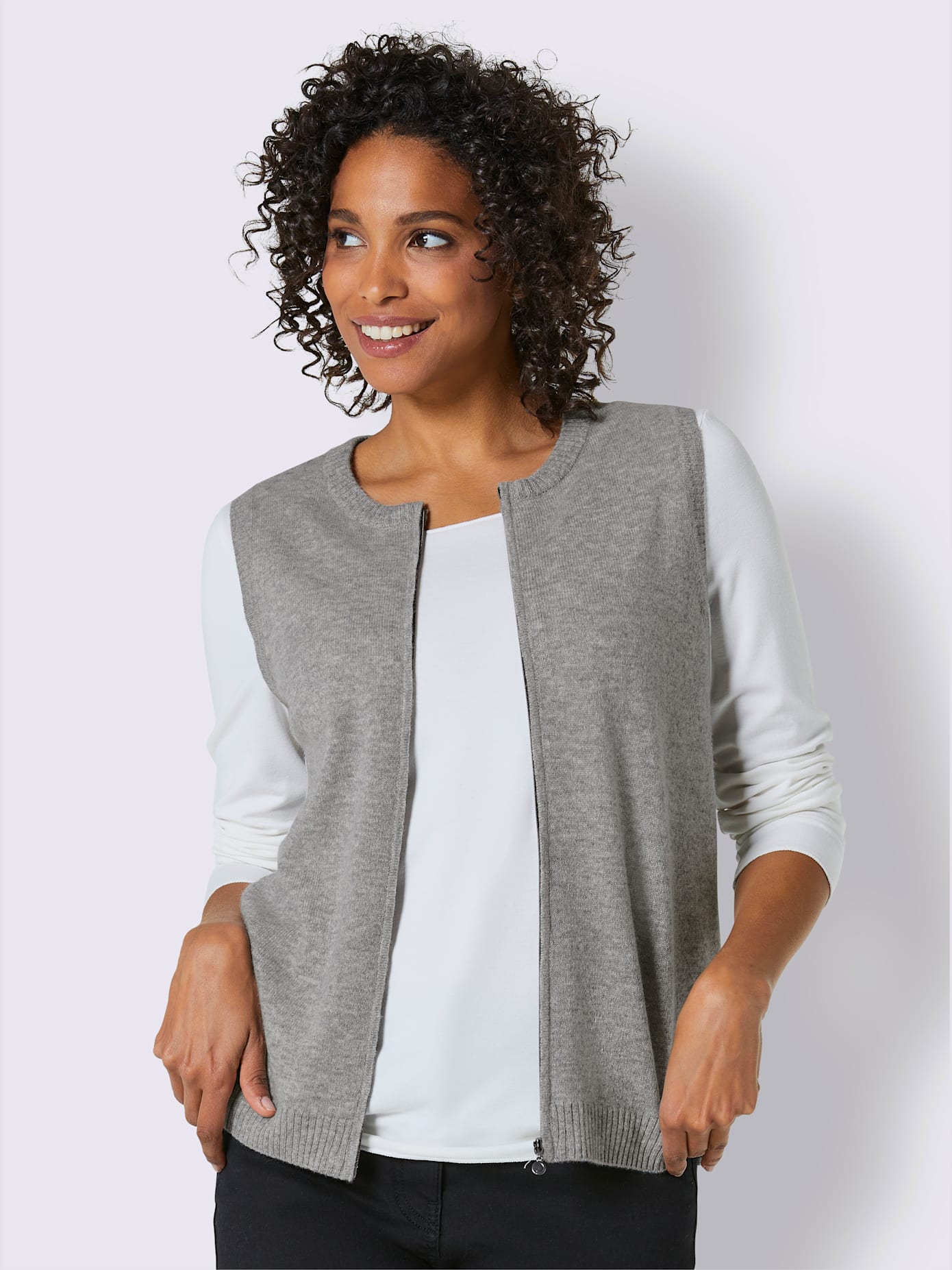 Gilet tricot en cachemire pur cachemire