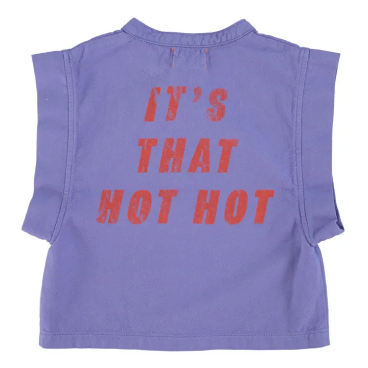 Piupiuchick Veste Sans Manches Hot Hot Coton Bio | Violet