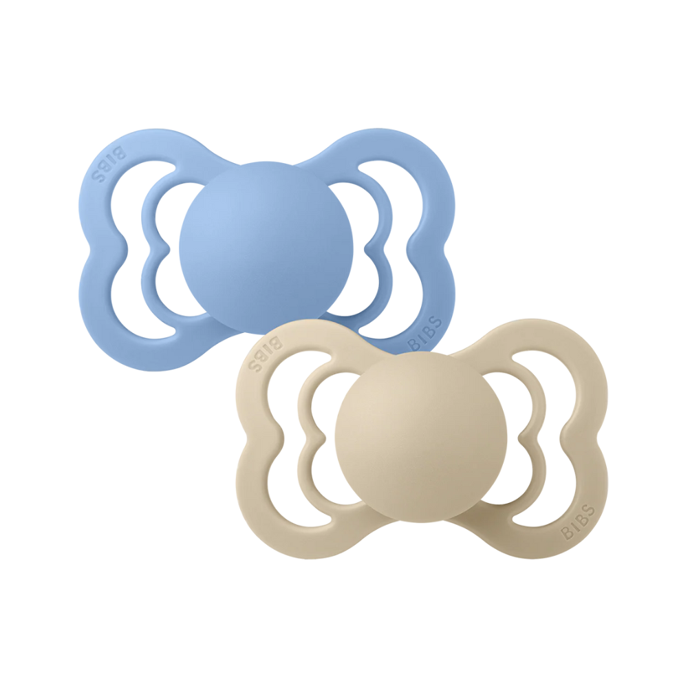 Bibs Sutter Supreme Silikone 2-pak Symmetrisk