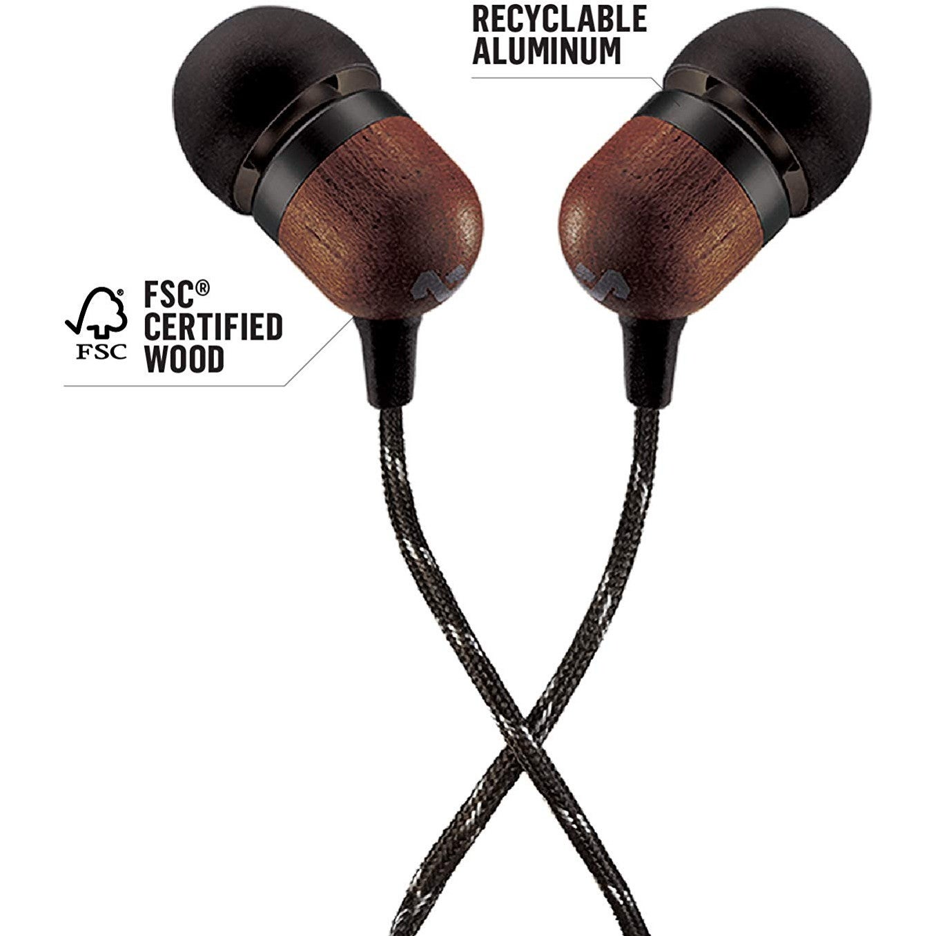 House of Marley Smile Jamaica Signature Black in-ear oordopjes