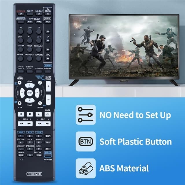 Fjernbetjening Udskiftning til AXD7586 til Pioneer AV-receiver stereo system