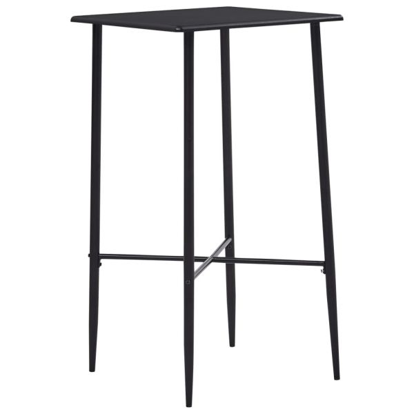 Mesa de Bar 60x60x111 cm MDF Preto - 281549