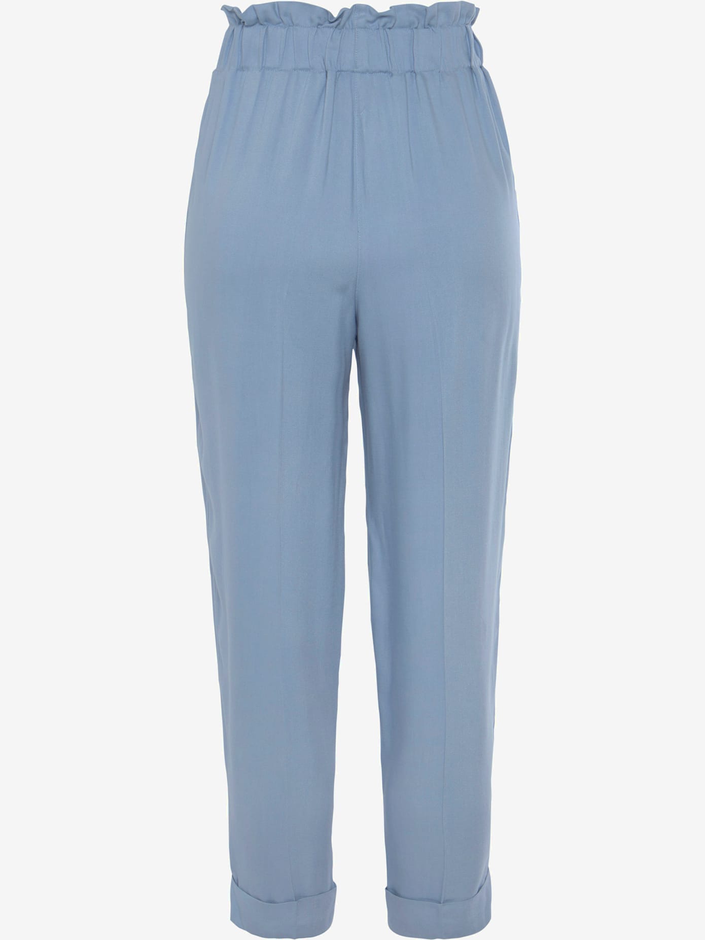 Pantalon paperbag léger avec ceinture élastique