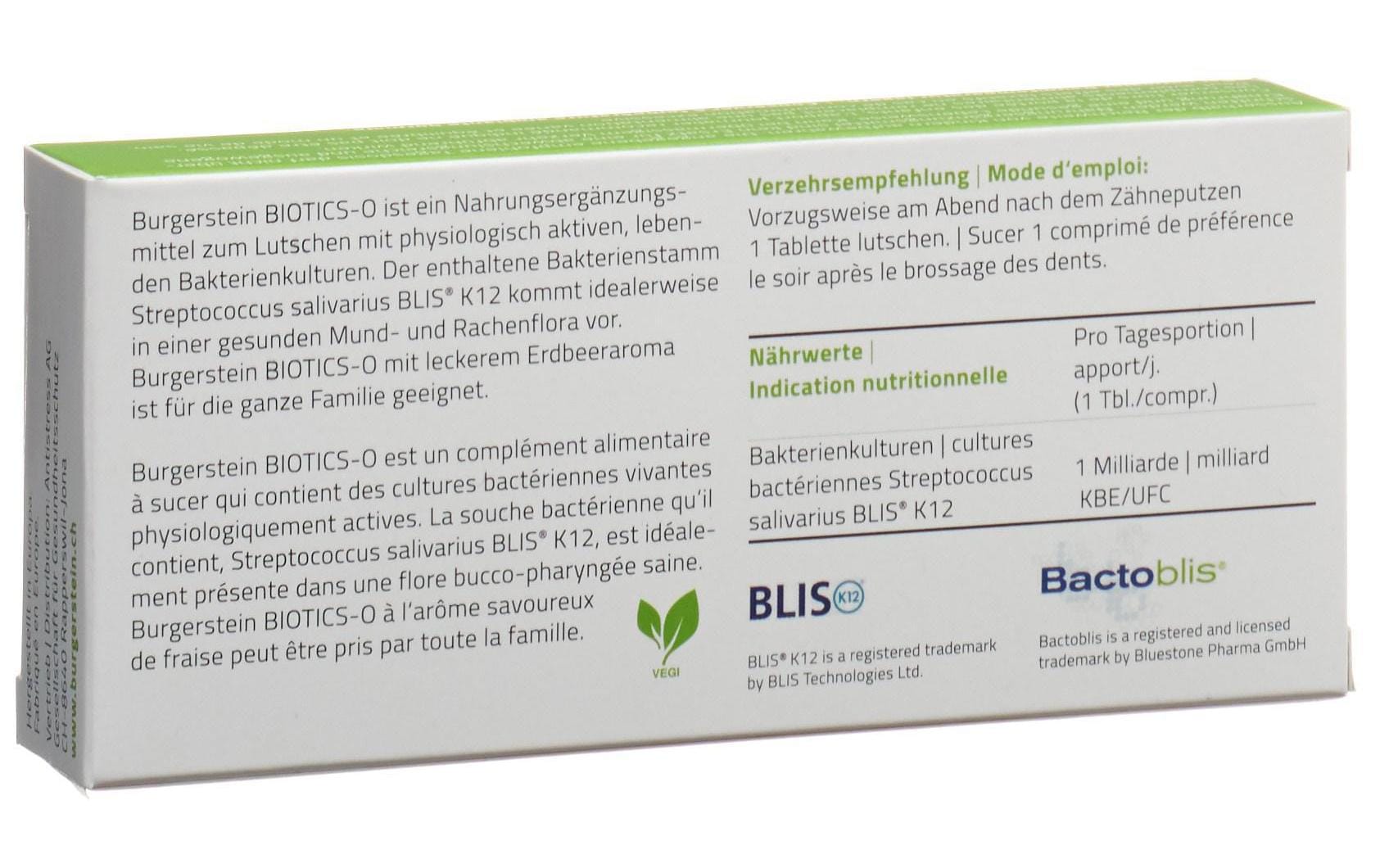 Biotics-O 30 LutschtablettenBakterienkultur für Rachen & Mund