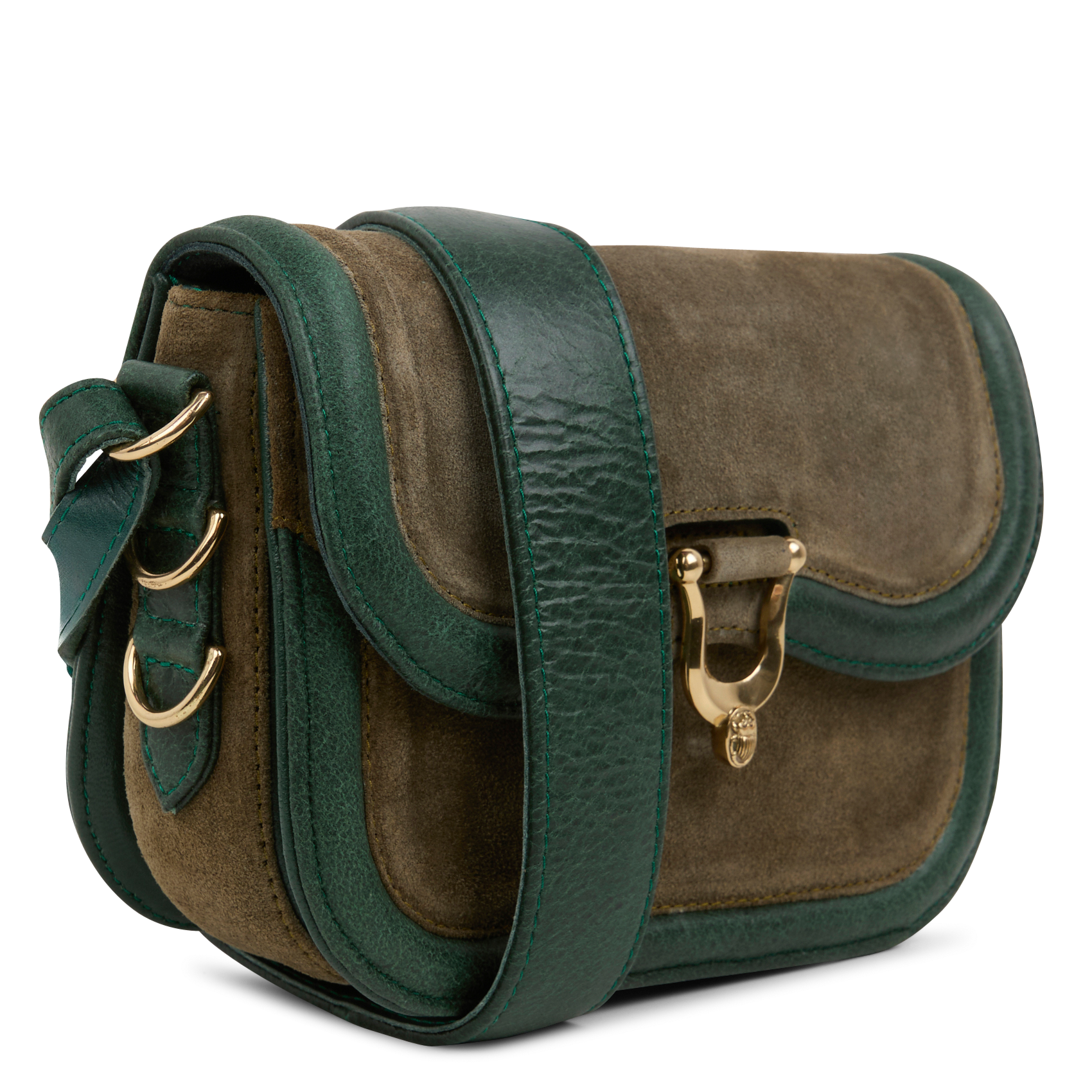 MINI MANON - Sac bandoulière en cuir | Vert