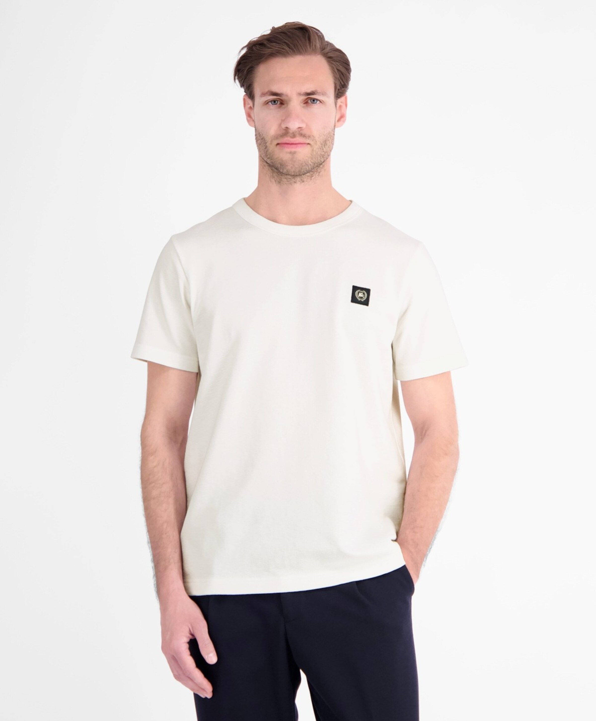 Lerros Heren T-shirt ecru