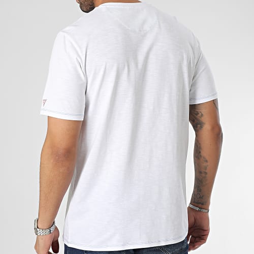 Tee Shirt A Poche F3GI04-K6XN4 Blanc Floral