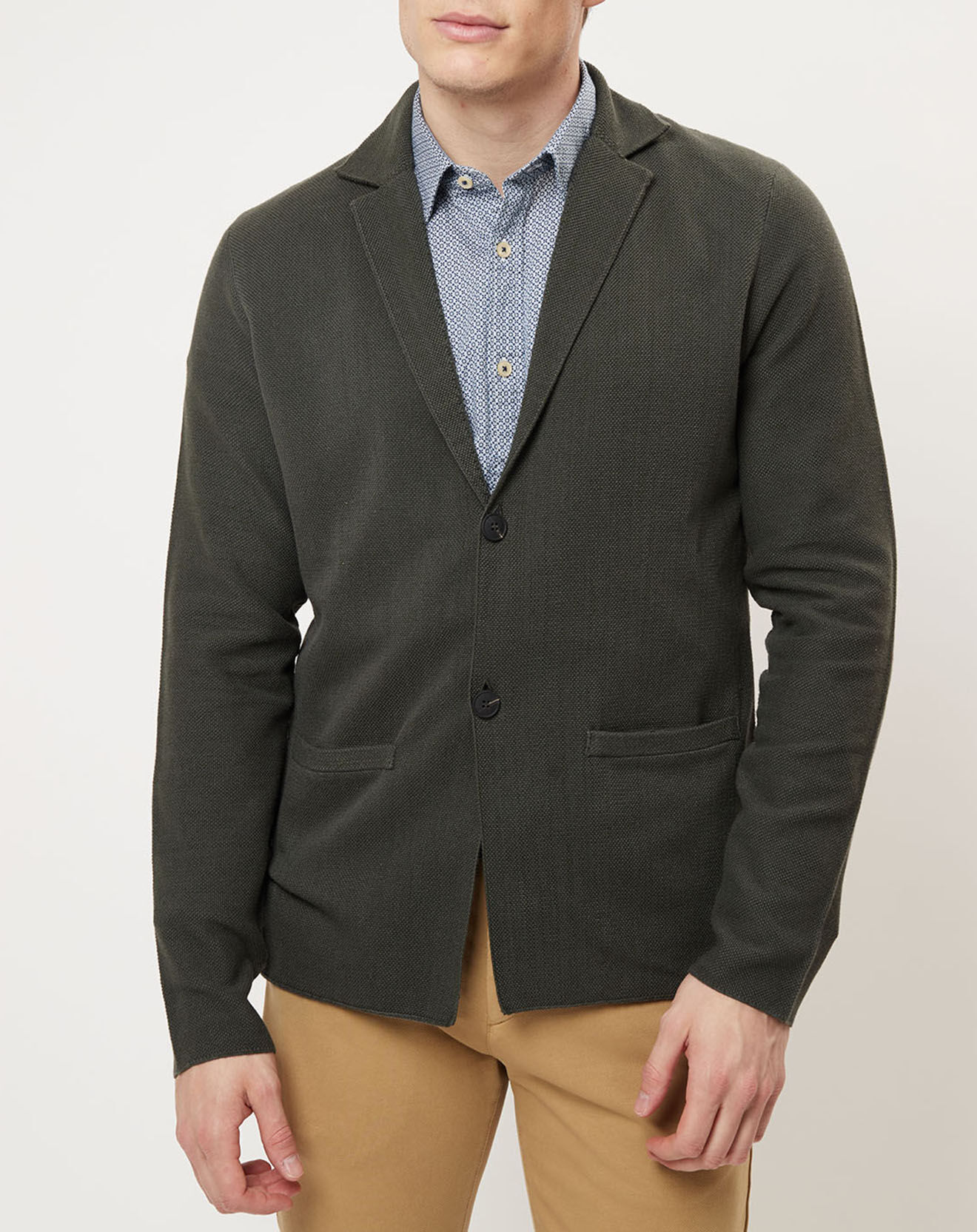 Marc O'Polo Veste en jersey kaki