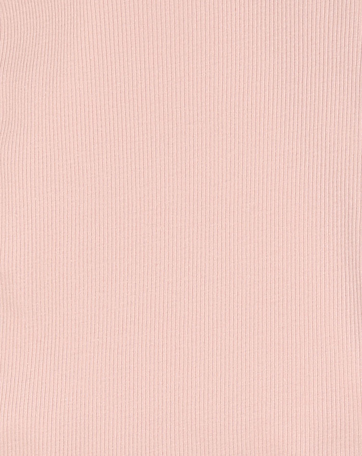Langarm-Body 602 COTTON RIB in pastell rosa