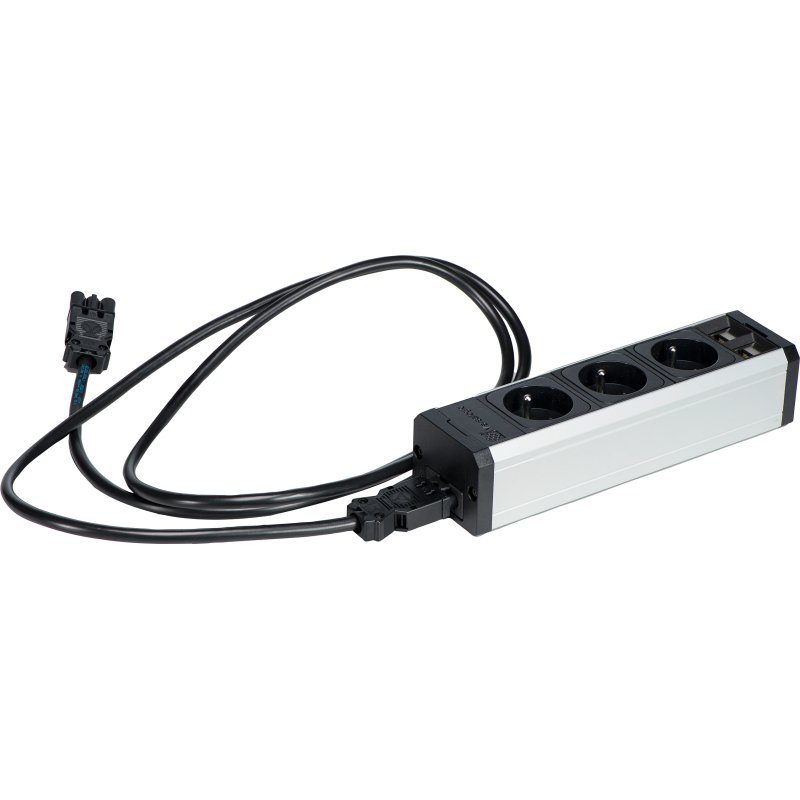 Multiprise nourrice Versatek 3 prises avec 2 connections RJ45 - câble de liaison 2 m- élément suivant- - pour espace bureau professionnel