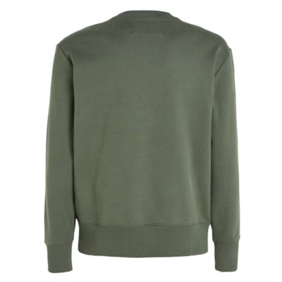 Sweatshirt homme Woven Tab Crew CALVIN KLEIN