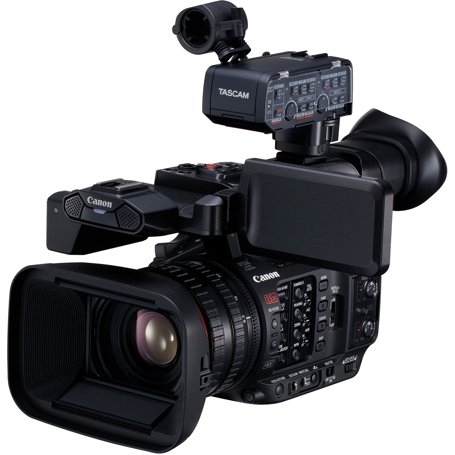 Tascam CA-XLR2d-C XLR microfoonadapter voor Canon camera's