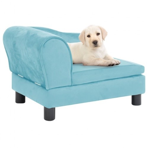 Sofá para cães Vidaxl turquesa com encosto