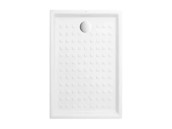 Receveur 100 x 80 VILLEROY ET BOCH O Novo ceramique rectangle blanc
